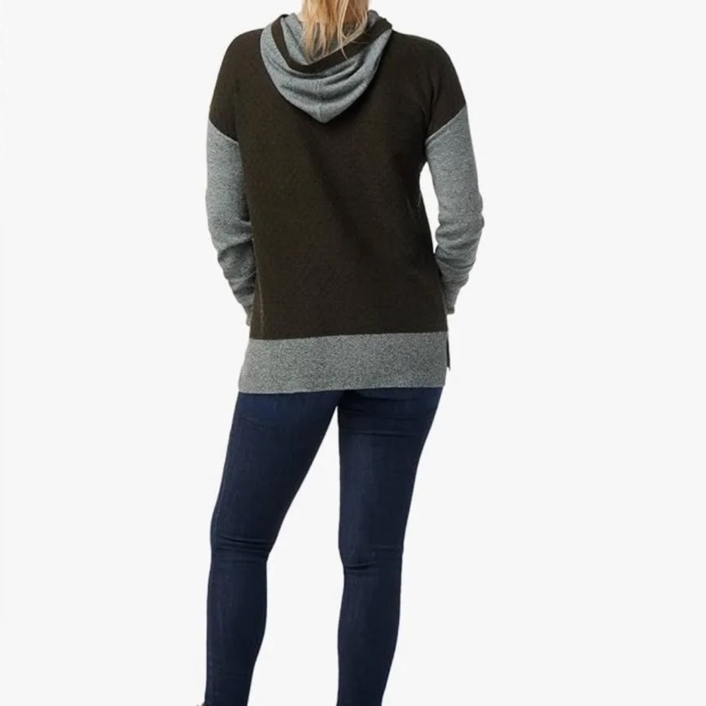 Smartwool Shadow Pine Hoodie‎ Sweater Merino Blend Black Gray Small - Picture 11 of 11